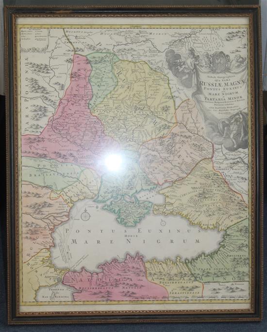 Johan Homann Map of Russiae Magnae, 22.5 x 19in.